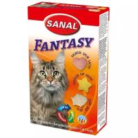 Добавка в корм SANAL Fantasy с курицей, лососем и ростками пшеницы для кошек и котят