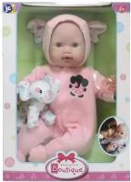 Кукла Berenguer Boutique Pink Soft Body Baby Doll Play Elephant (Беринжер девочка в розовом со слонёнком 38 см)