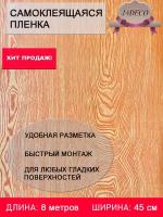 Самоклеющаяся пленка ПВХ для мебели и стен 0,45х 8м водостойкая матовая в рулоне для декора самоклеющиеся обои