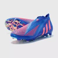 Бутсы adidas Adidas Predator Edge + GZ9002, размер 9.5 UK, синий, розовый