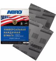 Бумага наждачная Abro универсальная водостойкая Р 800 ABRO SA-800-100 | цена за 1 шт