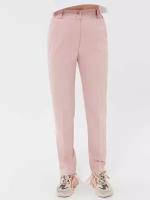 Модные классические брюки LO розовые (46)