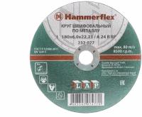 Круг шлифовальный/зачистной Hammer Flex 232-027 180x6.0x22,23 A 24 R BF по металлу