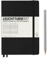 Записная книжка Leuchtturm A5 (в линейку), черная