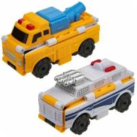 Машины для малышей 1TOY Автовывернушка Transcar Double, Дезинфектор - Авто-водомёт, 8 см