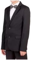 Школьный пиджак для мальчика Инфанта, модель 80506, цвет черный, размер 152/80