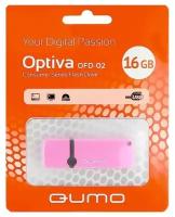 Накопитель USB 2.0 16Гб QUMO Optiva 02 16Gb, розовый