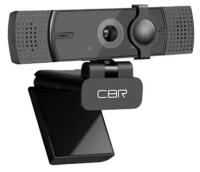 Веб-камера CBR CW 872FHD Black 5 МП, разрешение видео 1920х1080, USB 2.0, встроенный микрофон с шумоподавлением, автофокус, крепление на мониторе, што