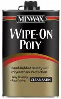 Защитное покрытие полиуретановая полироль Minwax Wipe-On Poly, полуматовый блеск, 473 мл