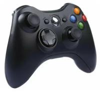 Геймпад Джойстик беспроводной для XBOX 360 Wireless Controller, черный