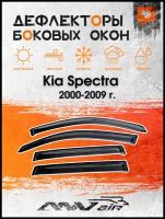 Дефлекторы на боковые окна на Kia Spectra 2000-2009 г. / Ветровики на Киа Спектра