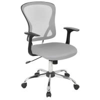 Компьютерное кресло College H-8369F офисное, обивка: сетка/текстиль, цвет: серый