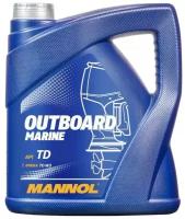 Моторное масло 2-х тактное Mannol 7207 Outboard Marine 2T полусинтетическое 4 л