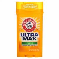 Arm & Hammer, UltraMax, твердый дезодорант-антиперспирант для мужчин, аромат «Свежесть», 73 г (2,6 унции)
