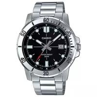 Наручные часы CASIO MTP-VD01D-1E, черный, серебряный