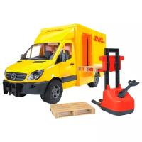 Набор техники Bruder Фургон DHL с погрузчиком Mercedes-Benz Sprinter (02-534) 1:16, 45.5 см