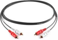 Межблочный кабель 2RCA(m)-2RCA(m) PROCAST cable 2RCA/2RCA.2 длина 2m, цвет черный