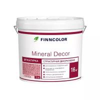 Декоративное покрытие FINNCOLOR Mineral Decor Короед 2 мм белый 16 кг