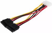 Кабель ATCOM (AT8605) Molex to 2 sata до 0.20 м