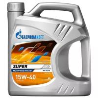 Полусинтетическое моторное масло Газпромнефть Super 15W-40, 4 л, 4 кг, 1 шт