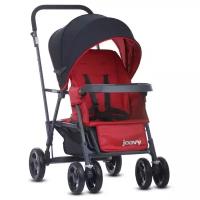 Прогулочная коляска для двойни Joovy Caboose Graphite, красный