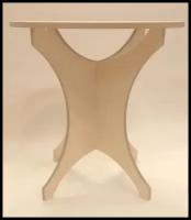 Журнальный столик, кофейный, круглый деревянный 43х43х44 см