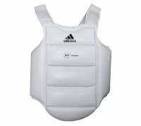 Защита корпуса детская Body Protector WKF белая c черным логотипом, M