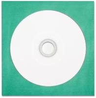 Диск CD-R 700Mb 52x Printable CMC, в бумажном конверте с окном, темно-бирюзовый, 1 шт