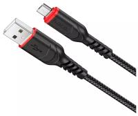 Кабель Hoco X59 Victory, USB - MicroUSB, 2.4 A, 1м, черный