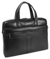 Деловой портфель Catiroya мужской кожаный через плечо для документов, сумка из искусственной кожи (экокожи) для мужчины под документы, черный жемчуг