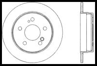 Комплект тормозных дисков задний Stellox 6020-3307-SX для Mercedes-Benz 124, Mercedes-Benz 190, Mercedes-Benz E-class (2 шт.)