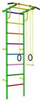 Детский спортивный комплекс 3.1 «Роки-Ленд» с навесным оборудованием, 830 × 670 × 2180 мм, цвет зелёный/цветной