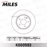 Диск тормозной MERCEDES W202 93 00 передний D 284мм MILES K000593