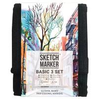 SketchMarker Набор маркеров Basic Set 3, 12 шт