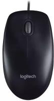 Мышь проводная Logitech B100 Black