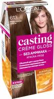 L'Oreal Paris Casting Creme Gloss стойкая краска-уход для волос, 613 морозное глясе, 254 мл