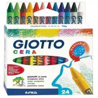 GIOTTO Восковые карандаши Cera 24 цвета (281200) микс