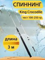 Спиннинг штекерный King Crocodile 3 метра, тест 100-250 гр