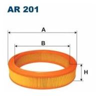 Фильтр воздушный VAG 100 76-90, Passat 73-88, AR201 FILTRON AR 201