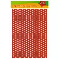 Цветной картон гофрированный Кружочки Апплика, A4, 5 л., 5 цв