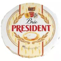 Сыр President мягкий brie с белой плесенью 60%