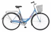 Городской велосипед STELS Navigator 345 28 Z010 с корзиной (2018) 20 AND quot (синий)