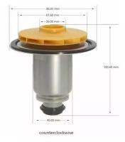 Ротор (втулка 40мм, колесо 68/21мм) против часовой стрелки с обратным вращением насоса WILO 12/6, 15/6 (0020201776) PPR-W21CCW-40-02