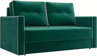 Прямой диван Первый Мебельный Лагос Мини Зеленый, велюр