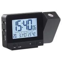 Часы FanJu с проекцией времени и температуры на потолок/ будильник