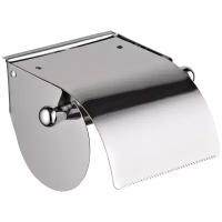 HAIBA Держатель для туалетной бумаги с крышкой настенный металлический, хром, HB501
