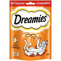 Лакомство Dreamies для кошек, курица, 140 г 1619558