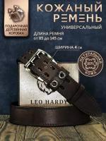 Ремень LEO HARDY, размер 140, коричневый