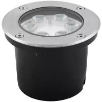 Светильник тротуарный, 6LED, 2700К, 6W, 120*H90mm, внутренний диаметр: 90mm, IP 67, SP4112 арт. 32015