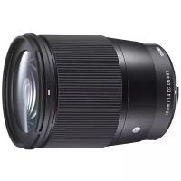 Объектив Sigma AF 16mm f/1.4 DC DN Contemporary Canon EF-M, черный